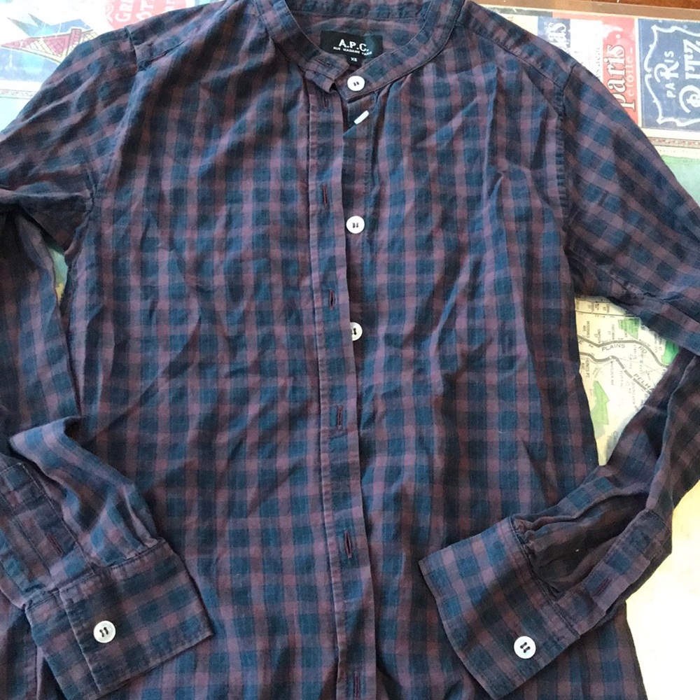 APC Plaid button up